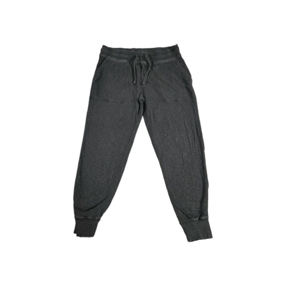 J.Crew Knit Goods Slim Jogger Sweatpants Men’s Size M Black Drawstring Cotton C8